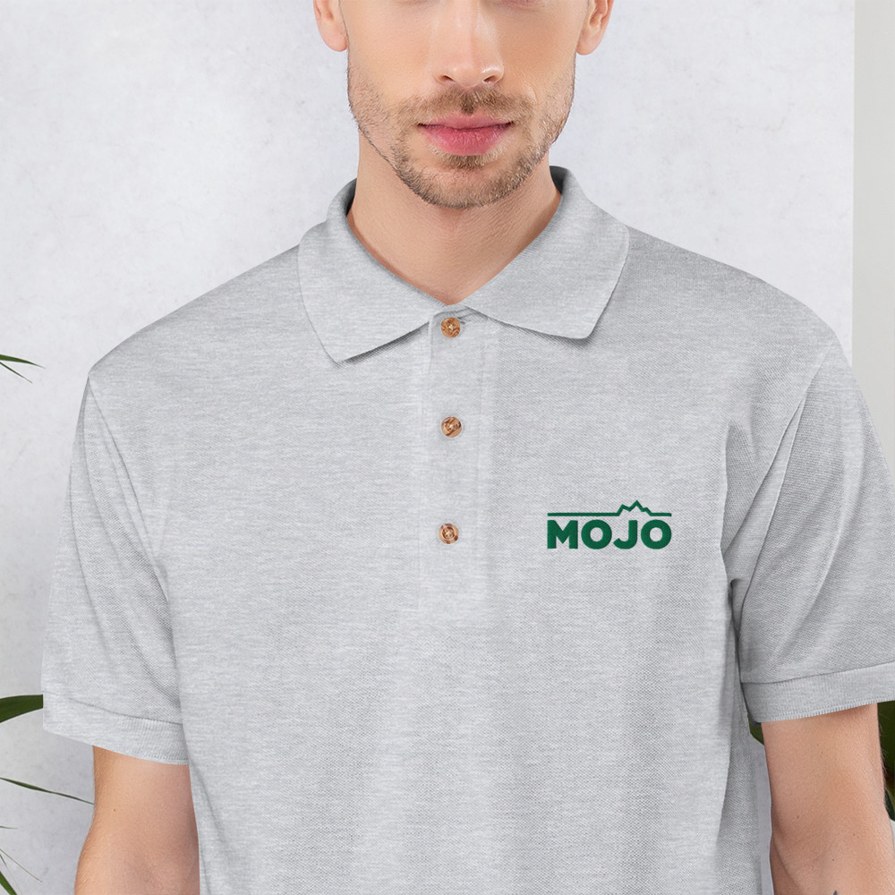Embroidered Polo Shirt - Mojo - Image 2